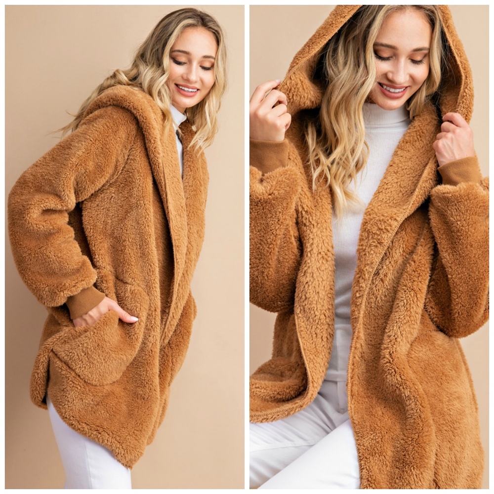 Teddy Bear Caramel Jacket - Picture 5 of 5